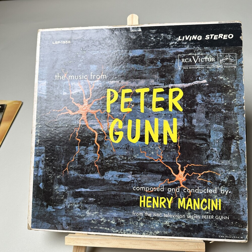 Vintage Peter Gunn Soundtrack Vinyl LP Henry Mancini RCA Victor Jazz 1959